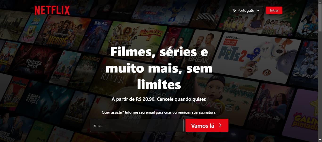 Preview do projeto Netflix Clone
